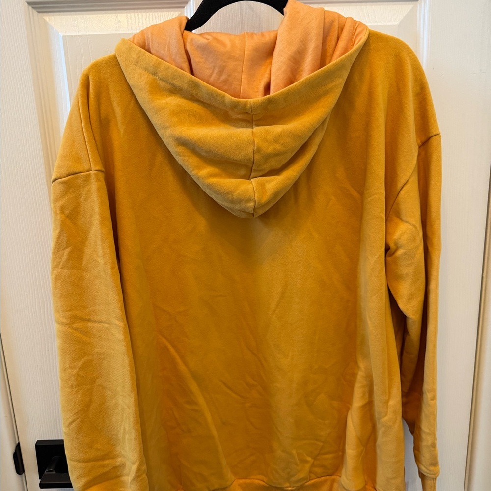 Women's Warm Yellow Hoodie - Picture 2 of 4